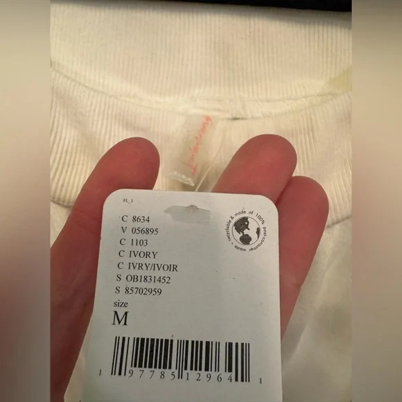 NWT Free People FP Movement One To Beat Onesie - ivory white - Medium *IR* - Picture 8 of 11